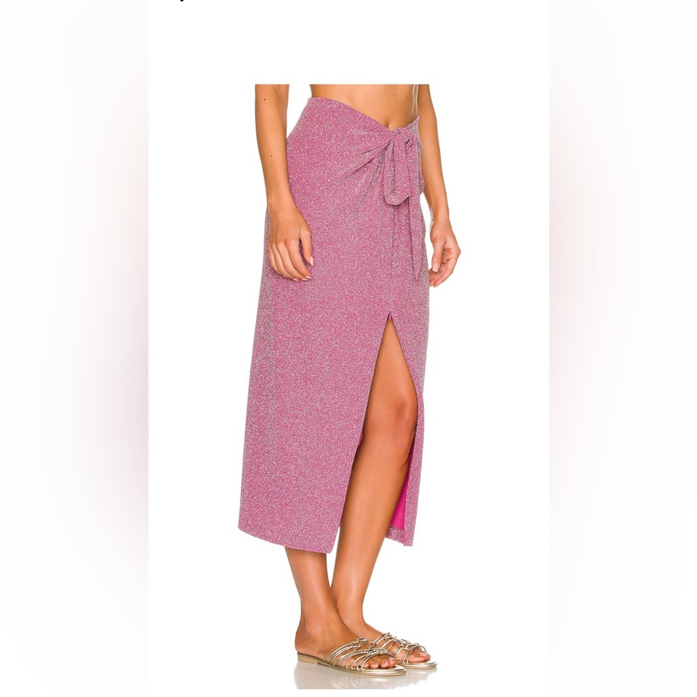 BEACH RIOT Suki Skirt In Beetroot Purple Shine size M (new, never worn, no tags) - Picture 4 of 8